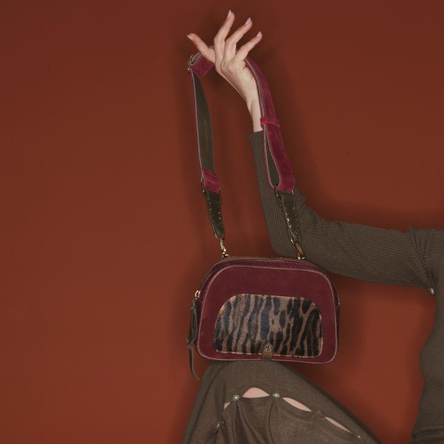 Claris Virot Sac Clara Python Vin Chaud Et Ocelot