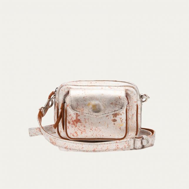 claris virot Sac Cuir Baby Charly Oxy metal