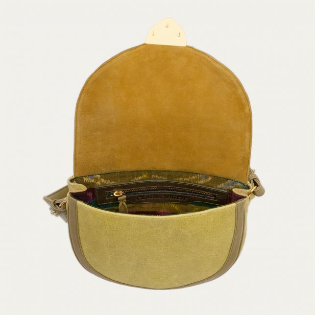 Claris Virot Sac Cuir Big Victoria Maïs Brodé