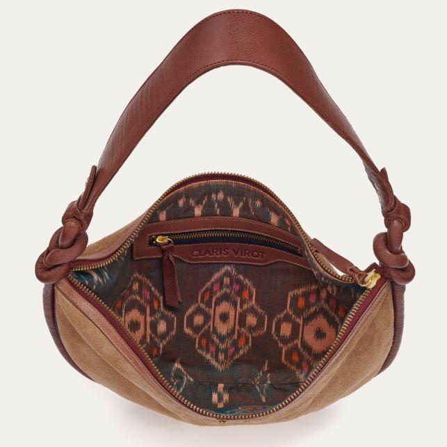 Claris Virot Sac Cuir Chris Croûte Grège