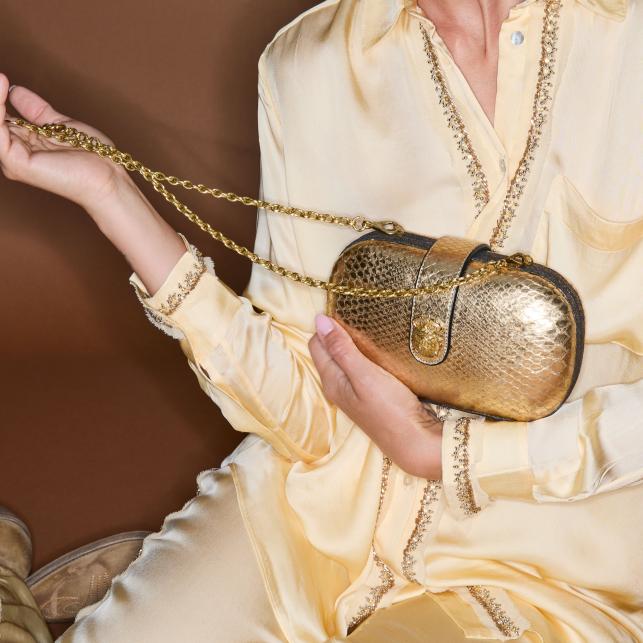 Claris Virot Sac Cuir Lily Vert