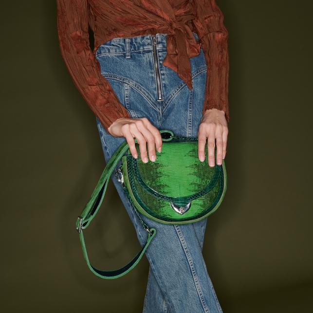 Claris Virot Sac Lézard Big Victoria Yuzu