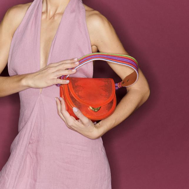 Claris Virot Sac Lézard Victoria Orage Goyave