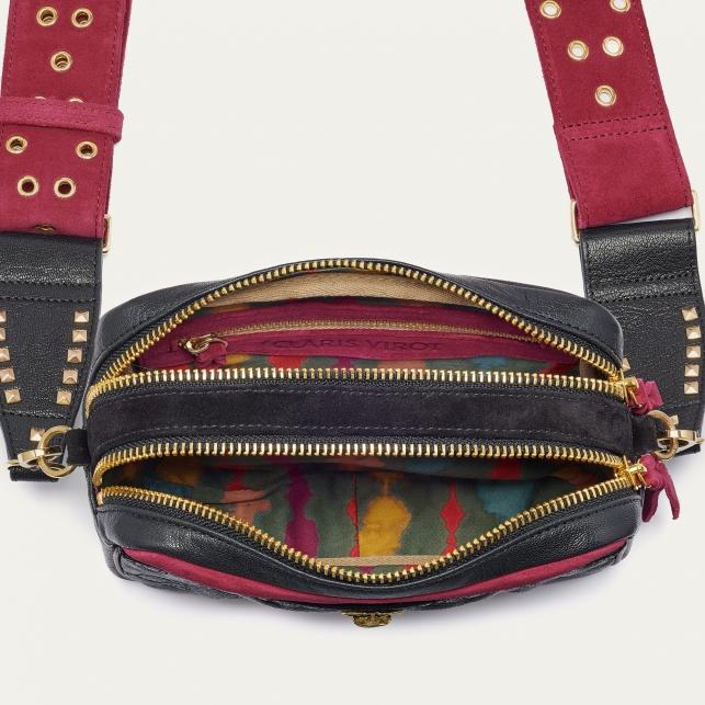 Claris Virot Sac Lily Cuir Réglisse