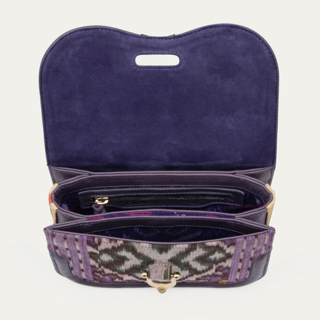 Claris Virot Sac Mini Manon Tissu Lune Violet