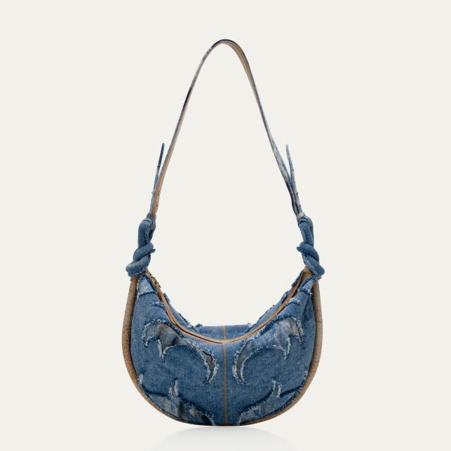 claris virot Sac Patchwork de Tissus Chris Denim