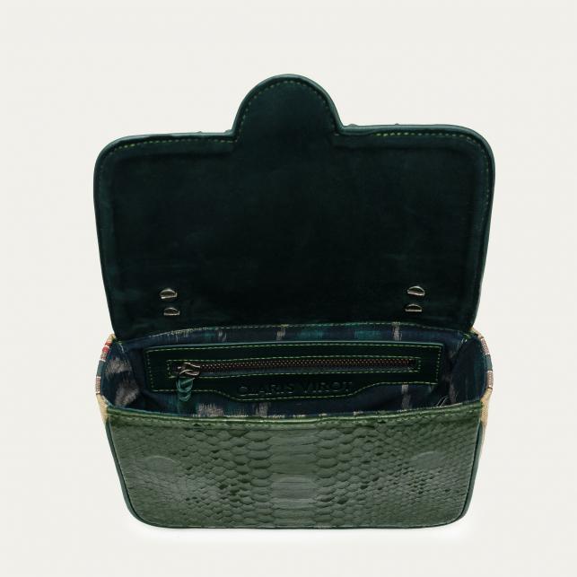 Claris Virot Sac Python Ava Medium Noir