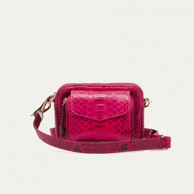 claris virot Sac Python Baby Charly Celosia Rose