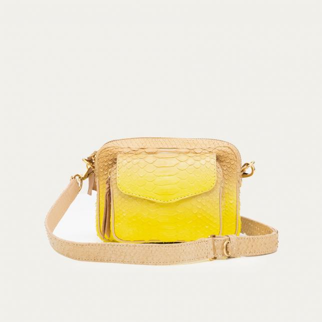 Claris Virot Sac Python Baby Charly Jaune Mais