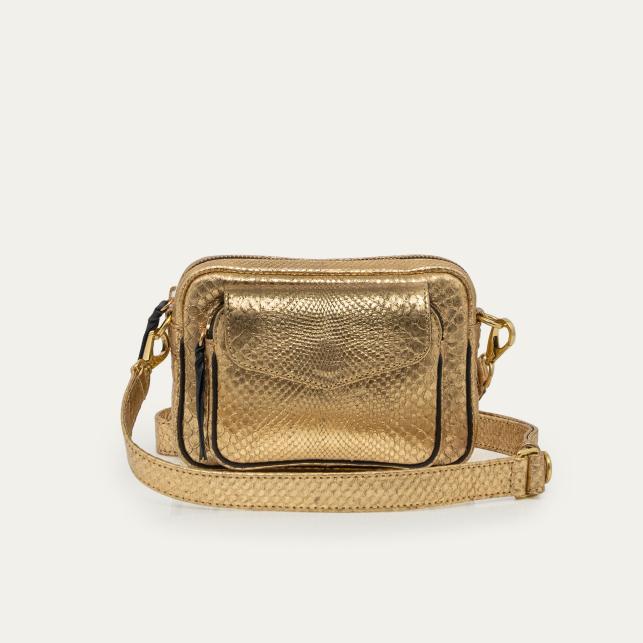 claris virot Sac Python Baby Charly Or