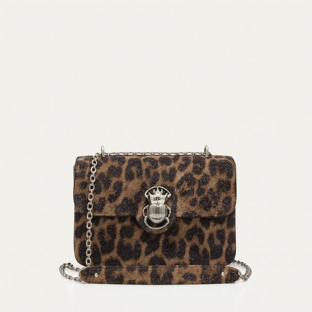 claris virot Sac Python Big Ava Beetle Noir