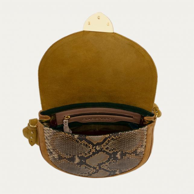 Claris Virot Sac Python Big Victoria Désert