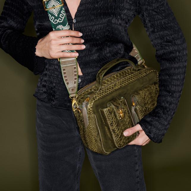 Claris Virot Sac Python César Kaki