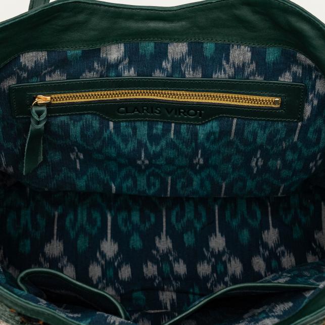 Claris Virot Sac Python César Noir