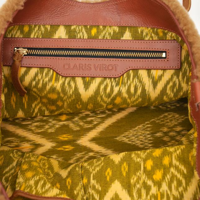 Claris Virot Sac Python César Noir