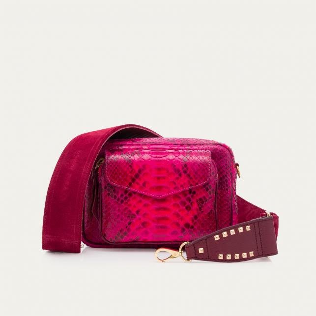 claris virot Sac Python Charly Celosia Rose