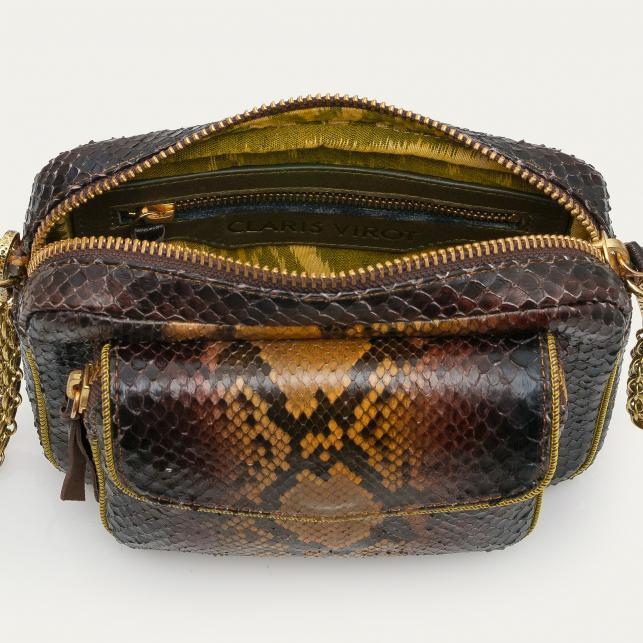 Claris Virot Sac Python Charly Oeil De Tigre