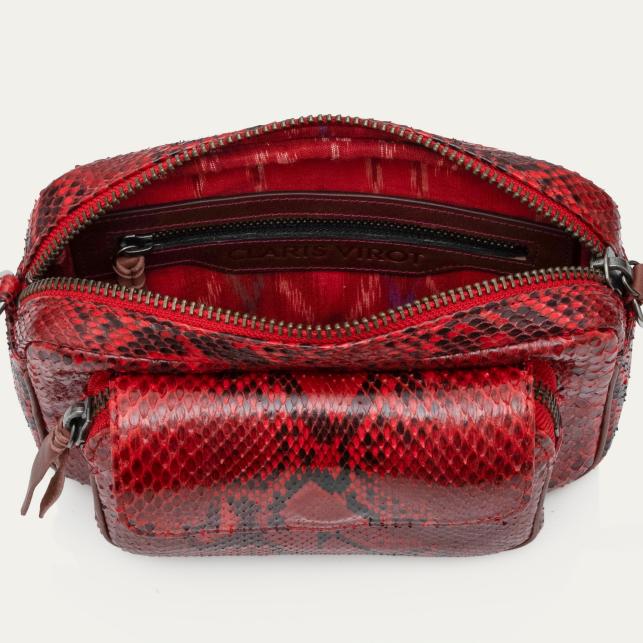 Claris Virot Sac Python Charly Rubis