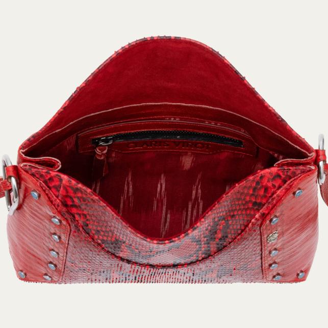 Claris Virot Sac Python Et Cobra Gaia Rubis