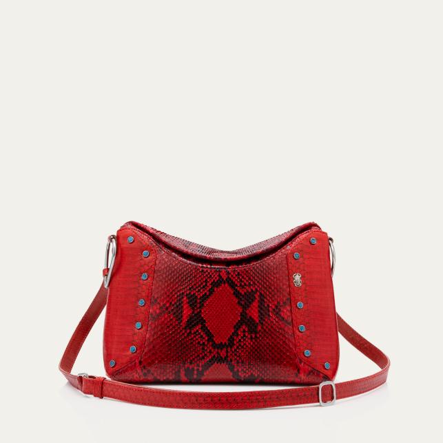 Claris Virot Sac Python Et Cobra Gaia Rubis
