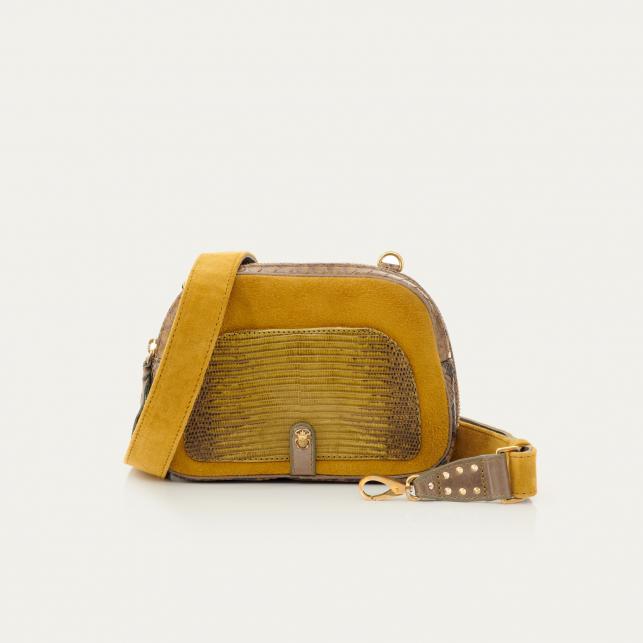 Claris Virot Sac Python Lézard Clara Kaki