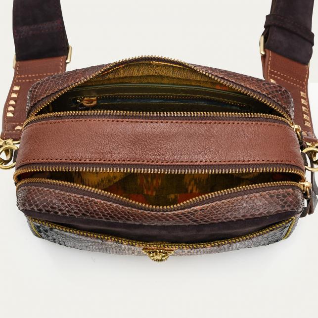 Claris Virot Sac Python Lily Oeil De Tigre