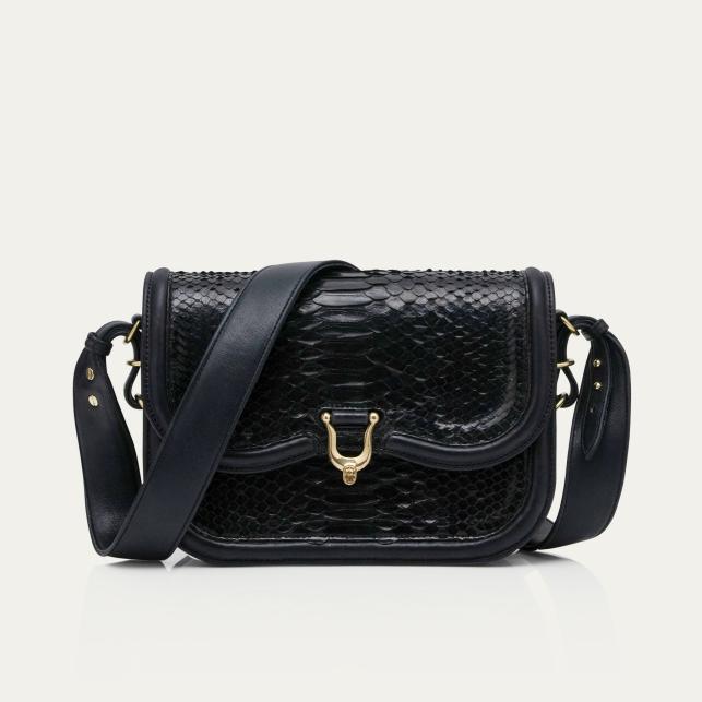 claris virot Sac Python Manon Noir - Claris Virot