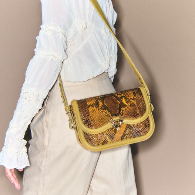 Claris Virot Sac Python Manon Ranch - Claris Virot