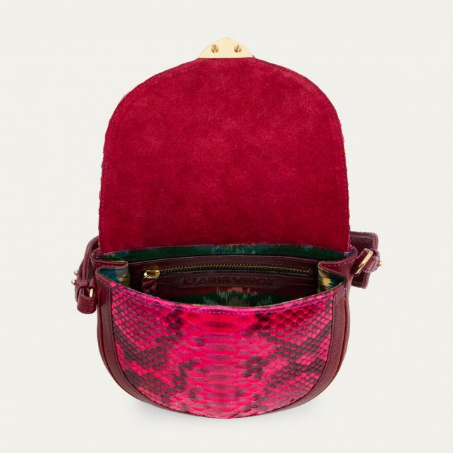Claris Virot Sac Python Victoria Celosia Rose