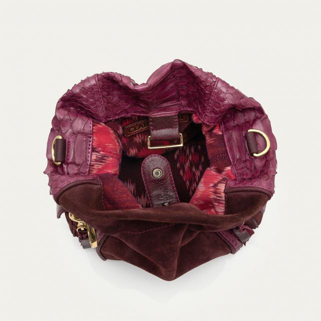 Claris Virot Sac Seau Mary Python Fleur