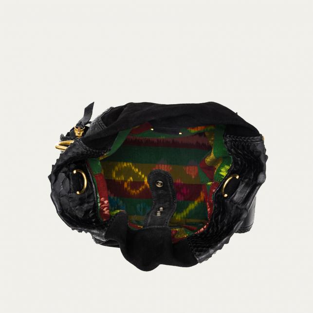 Claris Virot Sac Seau Python Lola Noir