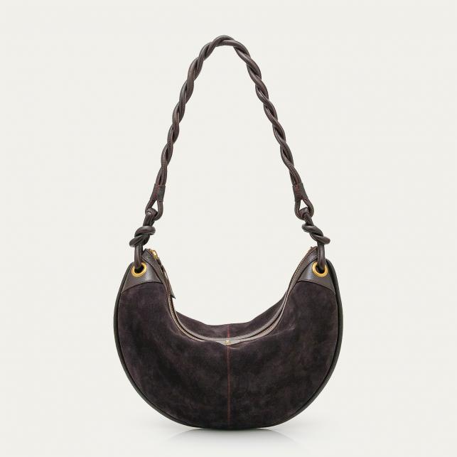 claris virot Sac Suède Big Chris Brun Fumé