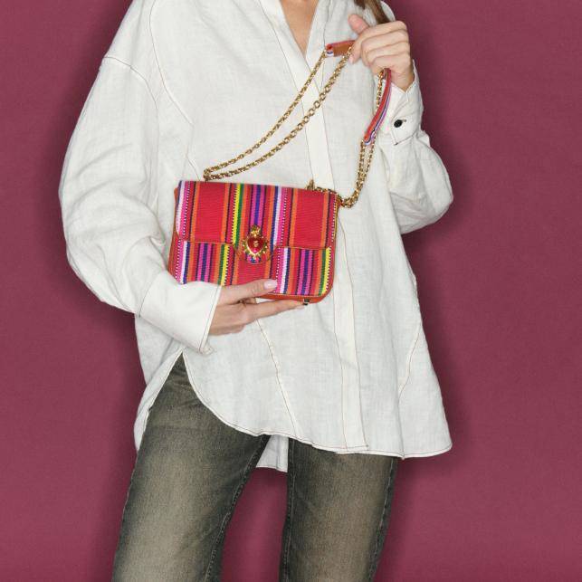 Claris Virot Sac Tissu Ava Medium Poncho