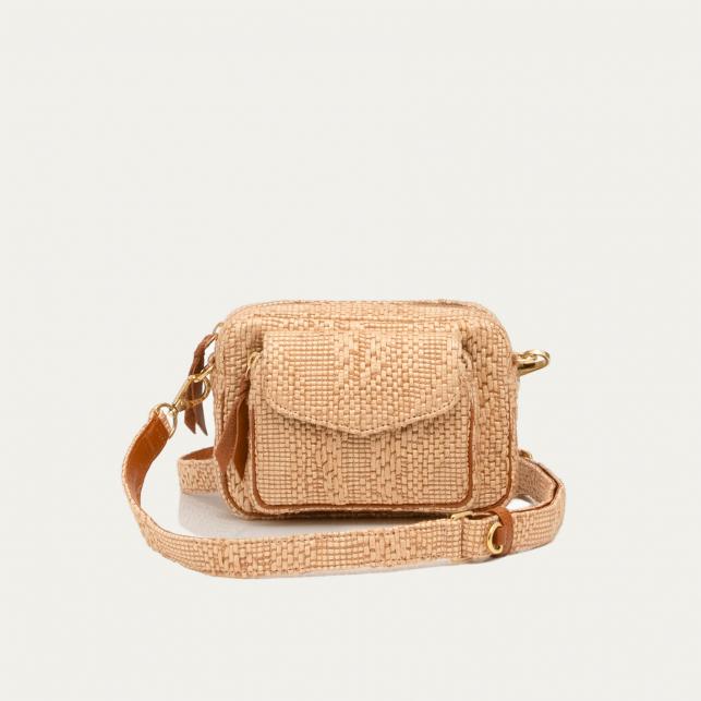 claris virot Sac Tissu Baby Charly Façon Raphia