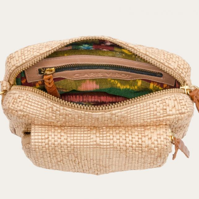 Claris Virot Sac Tissu Charly Facon Raphia