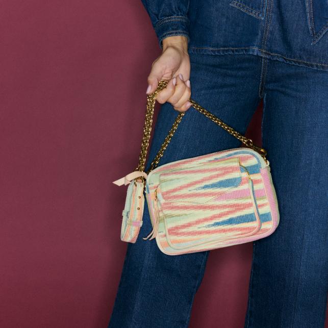 Claris Virot Sac Veau Velours Charly Aztec