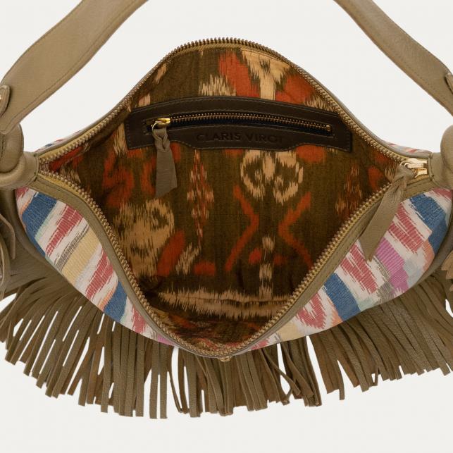 Claris Virot Sac Veau Velours Chris Aztec