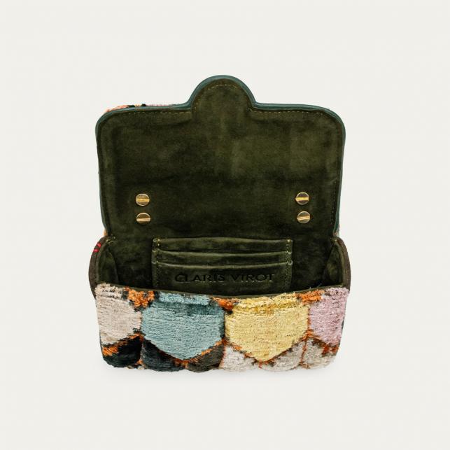 Claris Virot Sac Velours De Soie Mini Ava Multico