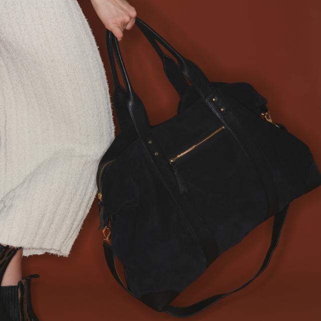 Claris Virot Sac Week-End Croûte Roger L Noir