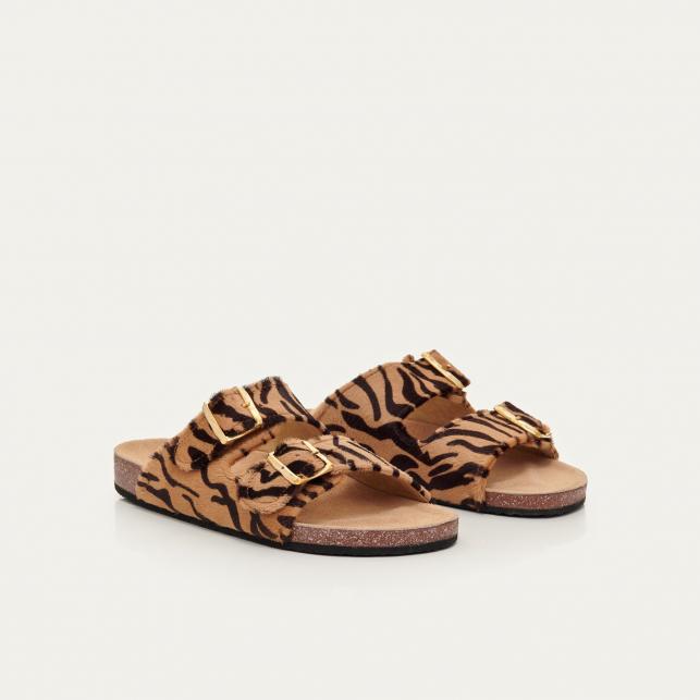 Claris Virot Sandales Cuir Imprimé Odette Tora