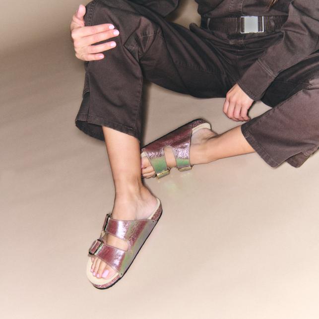 Claris Virot Sandales Cuir Odette Lune