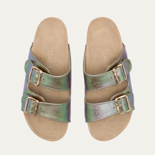 Claris Virot Sandales Cuir Odette Lune