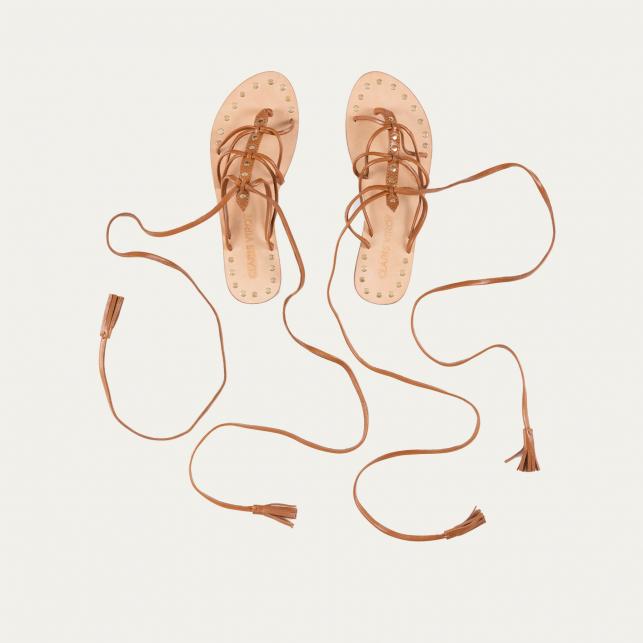 claris virot Sandales Marine Moka