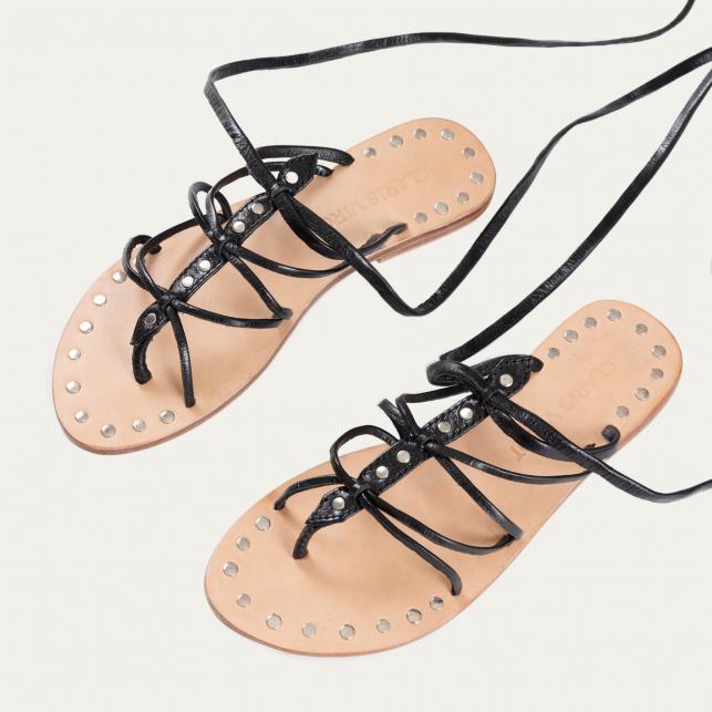 Claris Virot Sandales Marine Noir