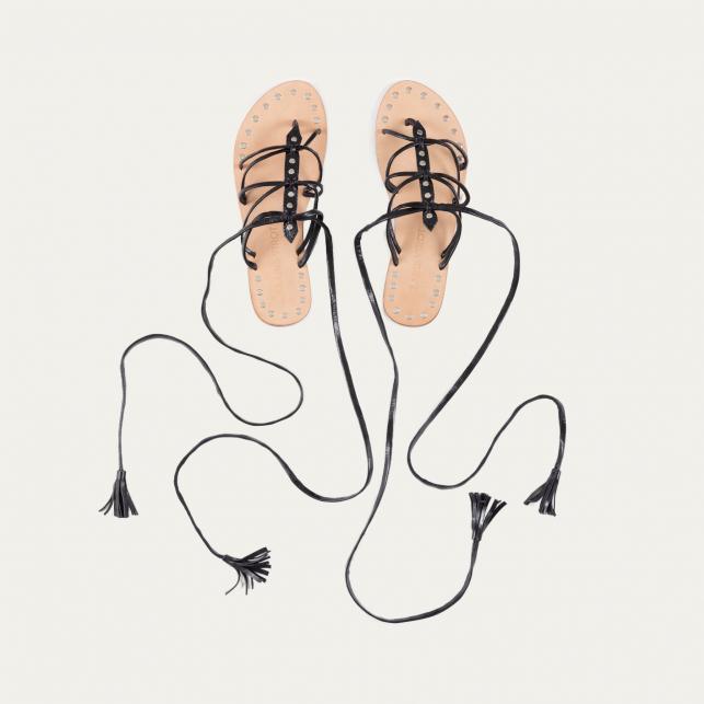 claris virot Sandales Marine Noir