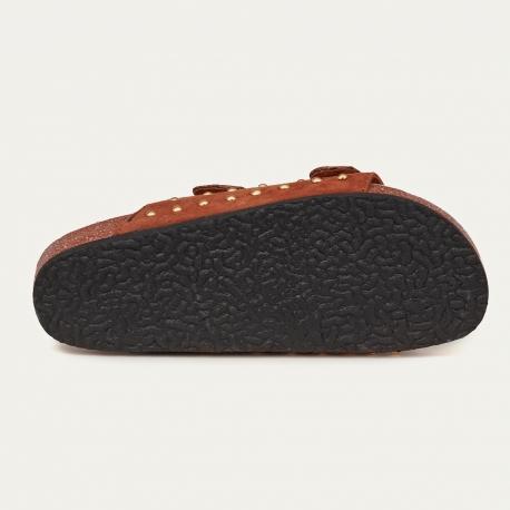 Claris Virot Sandales Python Odette Choco