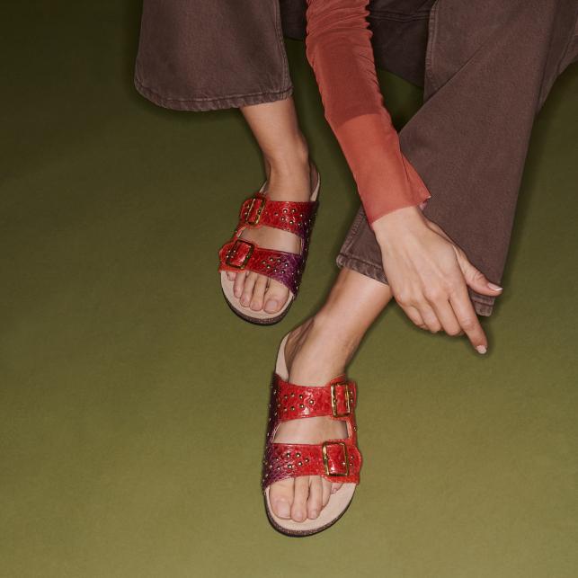 Claris Virot Sandales Python Odette Levant