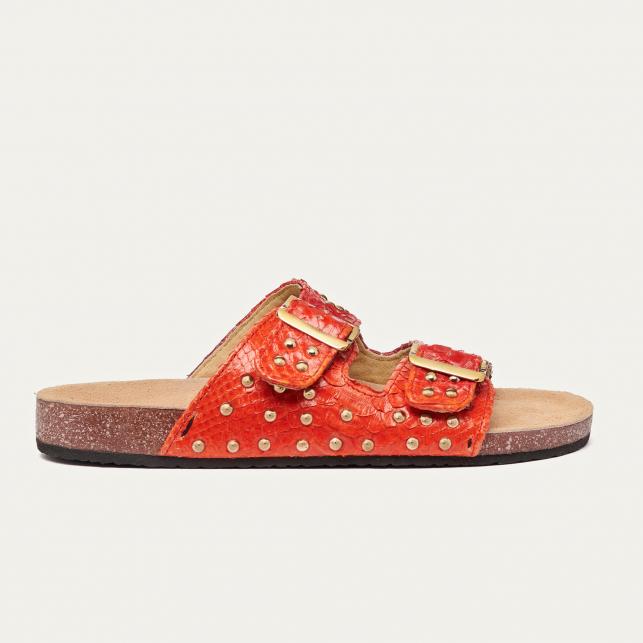 Claris Virot Sandales Python Odette Levant