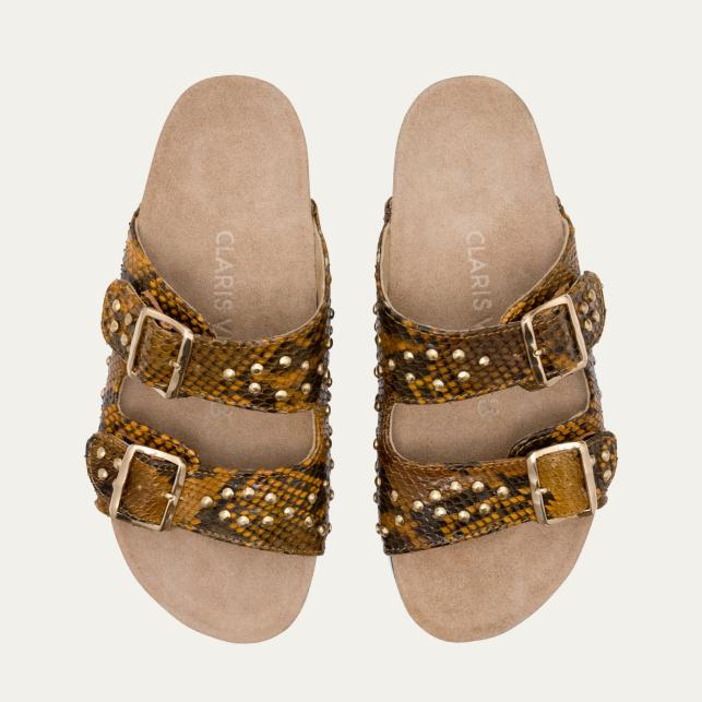 Claris Virot Sandales Python Odette Ranch