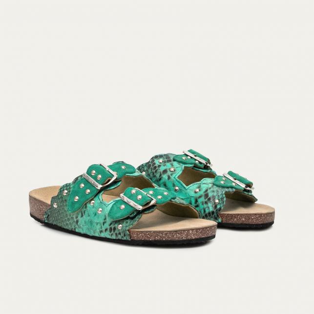 Claris Virot Sandales Python Odette Tulum